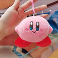 Kirby Keychain Kawaii 12Cm Cartoon Pink Star Keyring Soft Stuffed Plush Toys Cute Gifts Plushies For Girls Friends Childrens