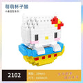 Disney DIY LinaBell assembly buildding blocks Goofy Pluto Anime Mini Action Figures Educational Toys kids Birthday Gifts