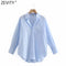 Zevity New Women Simply Candy Color Casual Slim Poplin Shirts Office Ladies Long Sleeve Blouse Roupas Chic Chemise Tops LS9405