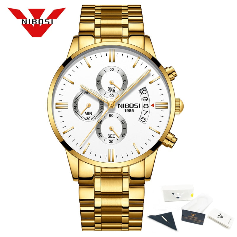 NIBOSI Relogio Masculino Mens Watches Top Brand Luxury Famous Men&