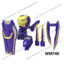XP193 D009 WM718 Mark suit Disney anime movie figurine dolls mini plastic action toy figures Assemble blocks Christmas gifts