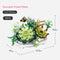 Mini Bouquet Building Blocks Flowers Succulent Cherry Blossom Bonsai 3D Model Home Decoration Children&#39;s Assembly Toy Girl Gift