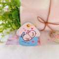 Kawaii Sanriod Accessories Kitty kuromi My Melody Cartoon Silicone Case Backpack Pendant Keychain Anime Toys for Girls Gifts
