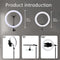 10&quot; 26cm LED Selfie Ring Light Photography Video Light RingLight Phone Stand Tripod Fill Light Dimmable Lamp Trepied Streaming