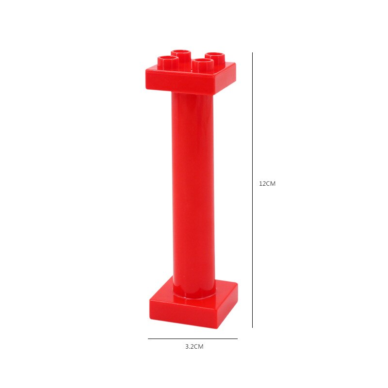 Big Building Blocks Compatible Slide Swing Seesaw Park Playground Series Large Bricks Children Educational Creative Toy Kid Gift