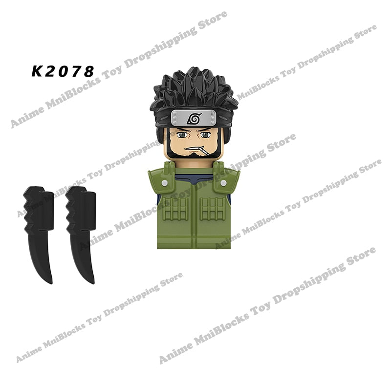 WM6109 Naruto blocks anime Sasuke Kakashi Madara Zetsu Might Guy Rock Lee mini action toy figures Assemble bricks toys kid gifts