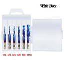 New Titanium Plated Hex Shank HSS Screw Thread Metric Tap Drill Bits Screw Machine Compound M3 M4 M5 M6 M8 M10 Hand Tools