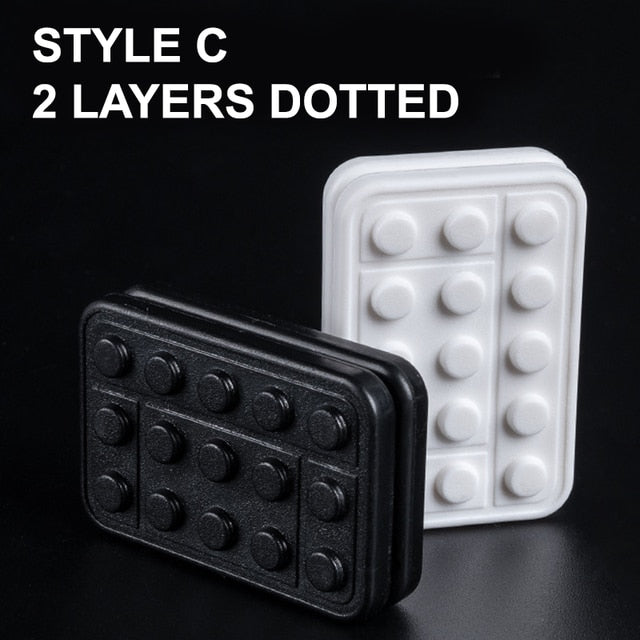 Fun ABS Magnetic Sliders EDC Fidget Push Clickers Haptic Antistress Adults Focus Desk Toy ADHD Sensory Fidget Toy Kids Gift