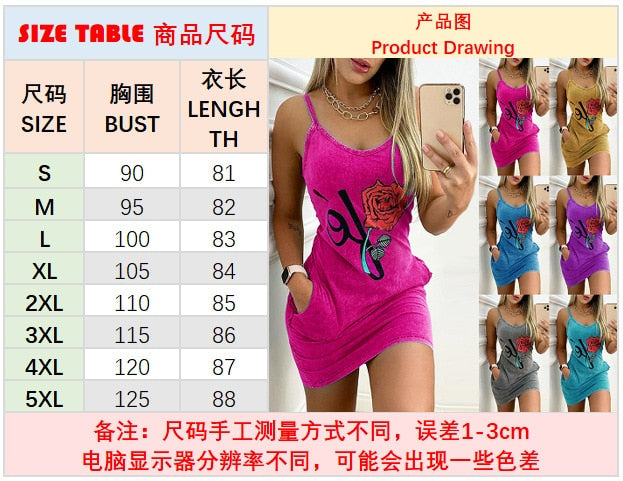 Dress Women Summer floral Printing Pocket Condole Belt sling Bag Hip Dresses Casual Vestidos ZC6112
