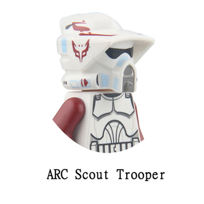 Disney 501st Clone Troopers Building Block Scout Republic Commando Appo Echo Cody Rex Jesse SEV Gree Kashyyyk Action Figures