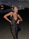 Nibber 2021 Sexy Mesh Pleated Long Prom Dresses For Women's Clothing Solid Color Beach Party Wear Midi Wrap Dress Street Outfit