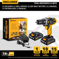 DEKO 12/16/20V MAX CORDLESS DRILL ELECTRIC SCREWDRIVER CHARGEABLE LITHIUM BATTERY POWER TOOLS FOR HOME DIY (DKCD SERIES)
