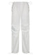 Sweetown Casual Baggy Wide Leg Sweatpants White Loose Drawstring Low Waist Streetwear Cargo Pants Womens Hippie Joggers Trousers