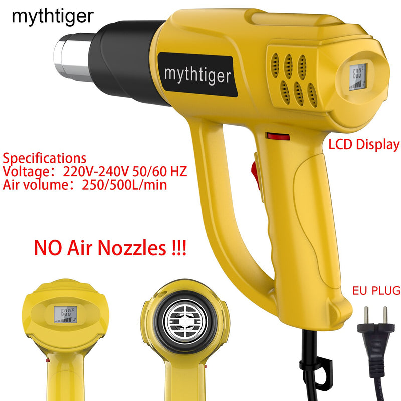 Heat Gun 2000W Professional Hot Air Gun with 2 Temperature Modes Hands-Free Stand Built-in Ideal for Stripping Paints Soldering