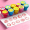 10pcs Assorted Stamps for Kids Self-ink Stamps Children Toy Stamps Smiley Face Seal Scrapbooking DIY Painting Photo Album Decor