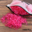 1000PCS Disposable Rubber Band Hairband For Children  Ponytail Hairs Ties Colourful Elastic Hair Bands Baby Hair Accessories