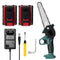 21V/48VF Electric Chainsaw 1/2 Battery Portable Pruning Chain Saw Small Wood Spliting One-handed Woodworking Garden Power Tool