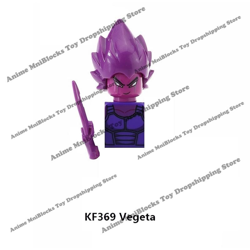 KT1007 KT1009 KT1011 KT1020 KF6142 Dragon Ball Z Goku Vegeta Trunks Kuririn Mini Action toy Figures Kids Assemble dolls Gifts