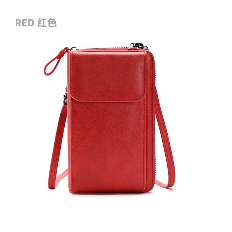 Fashion Ladies Small Crossbody Messenger Bags Women Shoulder Bag Phone Wallet Mini PU Leather Card Holder Female Purse