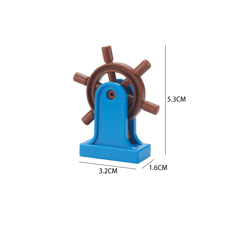 Big Building Blocks Compatible Slide Swing Seesaw Park Playground Series Large Bricks Children Educational Creative Toy Kid Gift