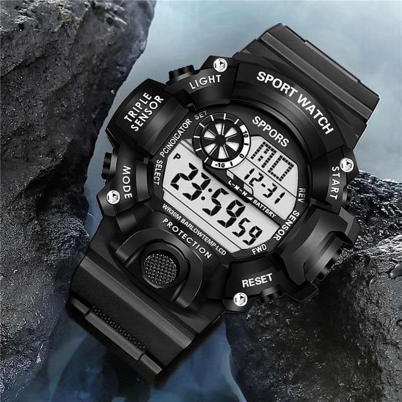 Brand Black Digital Watch for Men Women Sports Waterproof Outdoor Chronograph Hand Clock G Infantry Shock Student Wristwatch