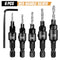 5pcs Countersink Drill Bit Carpentry Drill Set Drilling Pilot Holes For Screw Sizes #5 #6 #8 #10 #12 Drilling Woodworking Tools