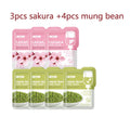 LAIKOU 7pcs Japan Sakura Mud Face Mask Cleansing Whitening Moisturizing Oil-Control Anti-Aging Clay Mask Packs Facial Skin Care