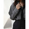 Zadily 2022 Summer Minimalist Long Sleeve Button Up Shirt Women Korean Style Solid Tie Oversize Shirts Blouse Loose Clothes Tops