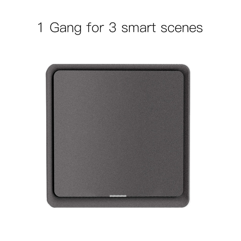 MOES 4 Gang Tuya ZigBee Wireless 12 Scene Switch Push Button Controller Battery Powered Automation Scenario for Tuya Devices
