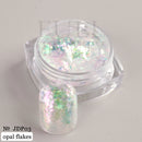 Crystal Fire Opal Flakes Nail Sequins Purple Holographic Glitter DIY Chrome Powder for Spring Nails Manicure Paillettes GL1857