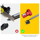 Solid Carpenter Pencil with Refill Leads and Built-in Sharpener for Deep Hole Mechanical Pencil Marker Marking Woodworking Tools