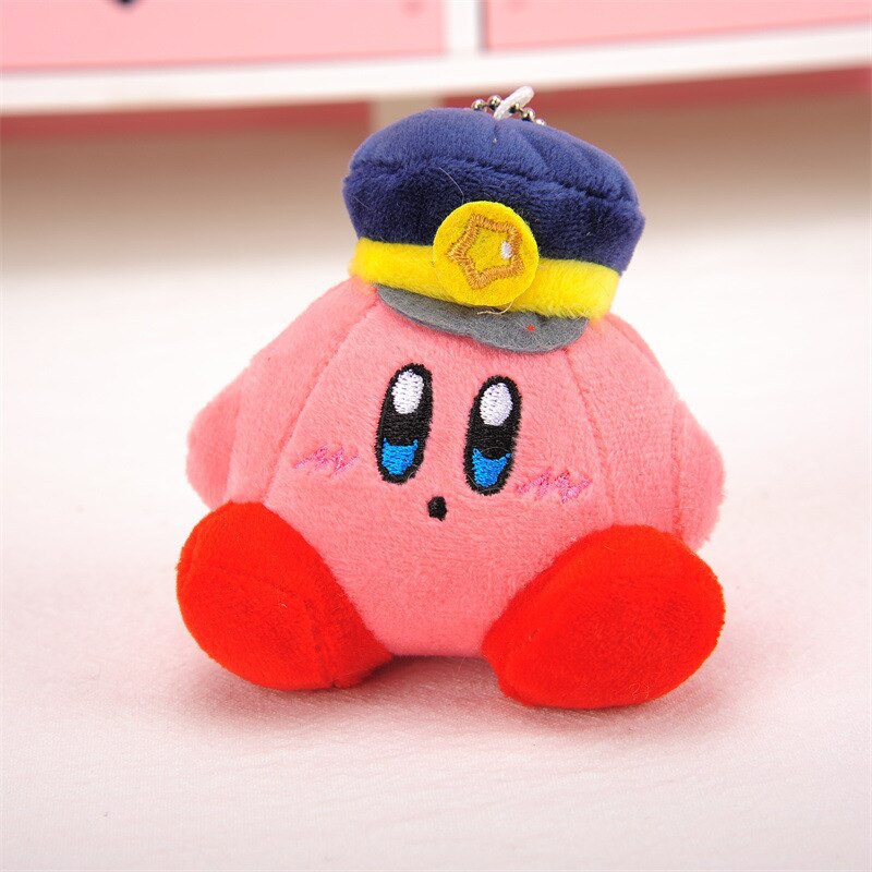Fashion Star Kirby Plush Toys Keychain Chilkdren Toy Cute Pink Kirby Keychain Car Pendant Key Chain Woemen Keychains Toys Gifts