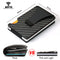 DIENQI Carbon Fiber Card Holder Mini Slim Wallet Men Aluminum Metal RFID Magic Wallet Small Thin Male Purses Money Bag Vallet