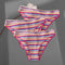 FINETOO 3Pcs/Set Colorful Stripes Panties Women&