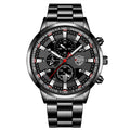 Fashion Mens Sports Watches for Men Business Stainless Steel Quartz Wrist Watch Luxury Man Casual Luminous Clock часы мужские