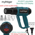 2000W LCD/NO LCD Heat Gun Variable Temperature Advanced Electric Hot Air Gun Power Tool Hair dryer for soldering Thermoregulator
