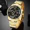 Brand Fashion Men&#39;s Sports Watches for Men Business Stainless Steel Quartz Wrist Watch Luxury Man Casual Leather Luminous Clock