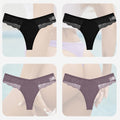 4PCS/Set Sexy Women Cotton Panties Lace Thong Underwear for Female Intimates Lingerie T-Back Floral Hollow Out Plus Size Panties