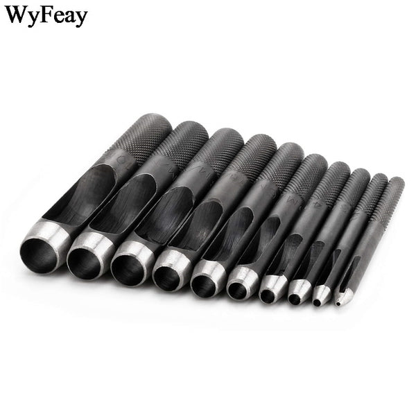 High Quality Hole Puncher Leather Hole Punch Round Steel Leather Craft Hollow Hole Punch 1mm-25mm Gaskets Plastic Rubber Tools