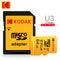 KODAK EVO Plus 256GB Memory Card 128GB U3 4K Micro SD Card 64GB 32GB SDHC Microsd UHS-I C10 TF Trans Flash Microsd with Adapter