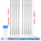 Leather Crafts Sewing Needle,Round Head Blunt Pint,Pointed Prism Sharp Tool for Embroidery Stitching Gold Tail Big Eye Needles
