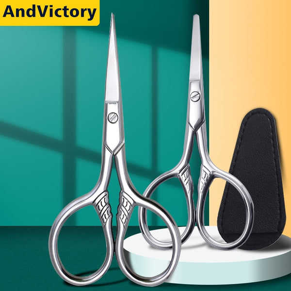 1Pcs Stainless Steel Small Makeup Grooming Scissors Eyebrows For Manicure Nail Cuticle Beard And Mustache Trimmer Nose Hair Tool
