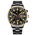 Fashion Mens Sports Watches for Men Business Stainless Steel Quartz Wrist Watch Luxury Man Casual Luminous Clock часы мужские