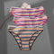 FINETOO 3Pcs/Set Colorful Stripes Panties Women&