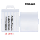 New Titanium Plated Hex Shank HSS Screw Thread Metric Tap Drill Bits Screw Machine Compound M3 M4 M5 M6 M8 M10 Hand Tools