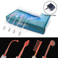 4in1 High Frequency Electrode Wand w/Neon Electrotherapy Glass Tube Acne Spot Remover Home Spa Beauty Device Facial Therapy Wand