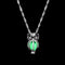 FAMSHIN Fashion Silver Color Charm Luminous Pendant Necklace Women Moon Glowing Stone Necklace Christmas Necklaces Jewelry Gifts