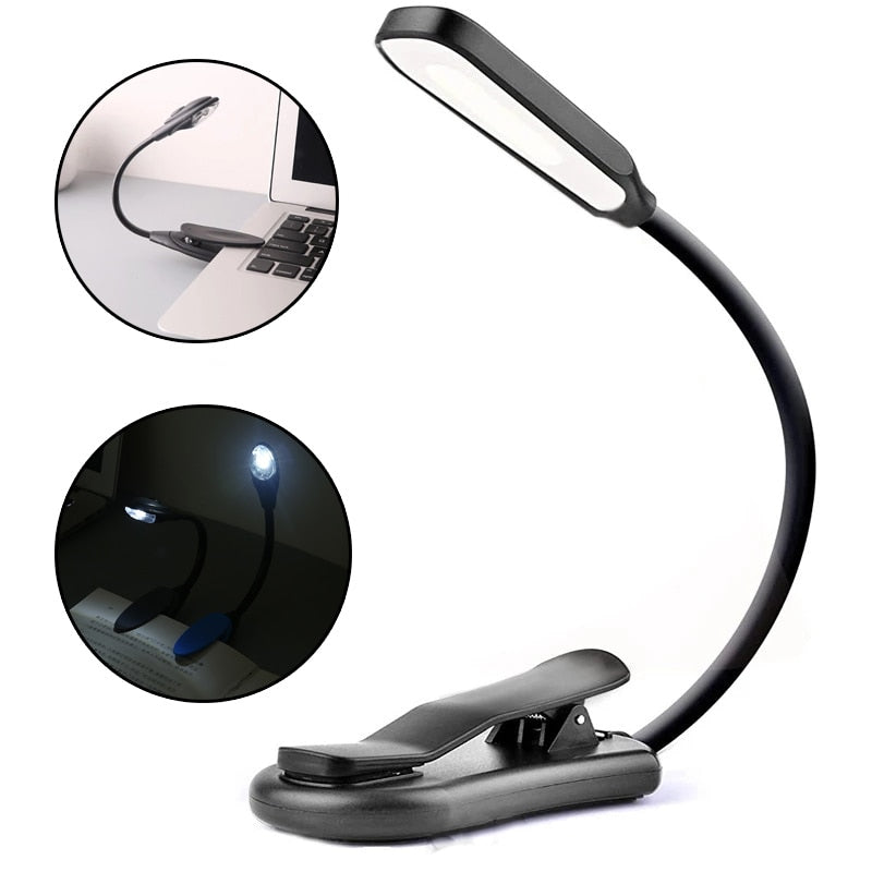 Adjustment Book Light LED Mini Portable Reading Night Light Flexible Easy Clip Eye Protection Travel Lamp Student Stationary