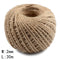 30/50/100Meters Natural Vintage Jute Rope Cord String Twine Burlap Ribbon Crafts Sewing DIY Jute Hemp Wedding Party Decoration