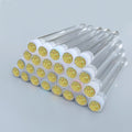 50pcs Reusable Eyelash Brush Tube Eye Lash Brush Eyebrow Brush Resin Drill Replaceable Mascara Wand Brushes Dust-proof